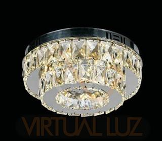 LUSTRE CRISTAL + CONTROLE DIMERIZAVEL VL-F165