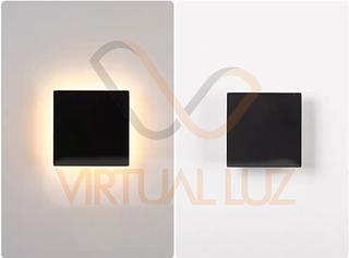 Arandela de Parede Luminária Led Integrado VL-AR607 PRETO