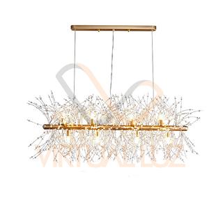 LUSTRE DENTE DE LEAO RETANGULAR 90CM VL-900/12