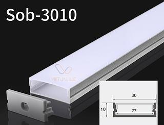 PERFIL ALUMINIO SOBREPOR 2M 30X10 BRANCO