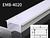 PERFIL ALUMINIO EMBUTIR 2M 40X20 BRANCO