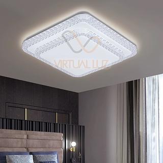 LUSTRE PLAFON CRISTAL VL-BOLO25F QUADRADO
