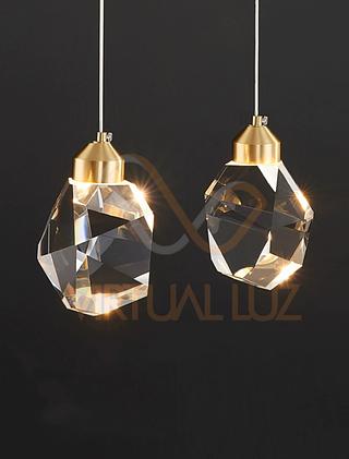 PENDENTE BOLHA DE CRISTAL PEDRA VL-MD510