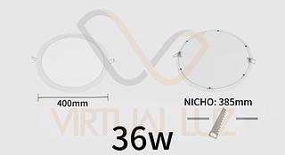 PAINEL DE LED EMBUTIR REDONDA 36W