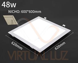 PAINEL DE LED EMBUTIR QUADRADA 48W