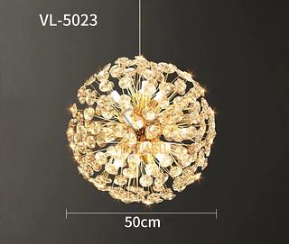 LUSTRE CRISTAL BOLA IRIS 50CM VL-5023