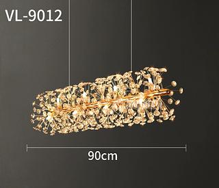 LUSTRE CRISTAL DENTE DE LEAO RETANGULAR VL9012