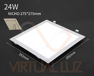 PAINEL DE LED EMBUTIR QUADRADA 24W