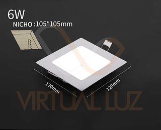 PAINEL DE LED EMBUTIR QUADRADA 6W